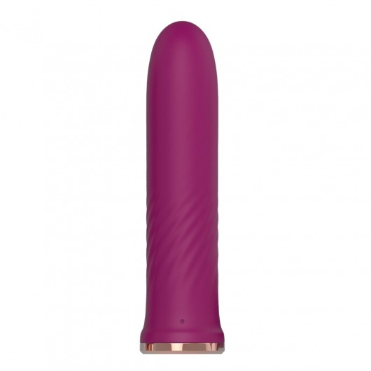 Сливовый миниатюрный вибромассажер AN Stalk - 10,2 см. - Anasteisha