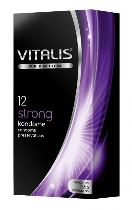 Презервативы с утолщённой стенкой VITALIS PREMIUM strong - 12 шт. - Vitalis - купить с доставкой в Норильске