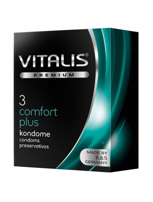 Контурные презервативы VITALIS PREMIUM comfort plus - 3 шт. - Vitalis - купить с доставкой в Норильске