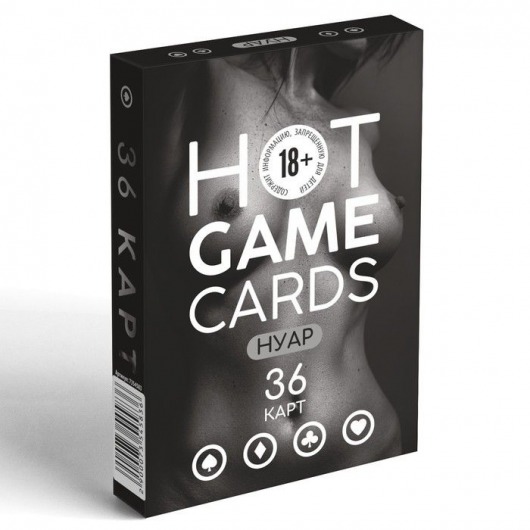 Игральные карты HOT GAME CARDS НУАР - 36 шт. - Сима-Ленд - купить с доставкой в Норильске