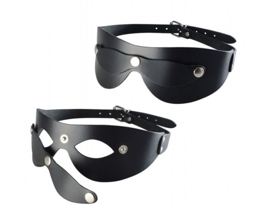 Черная кожаная маска  Новичок - Sitabella - купить с доставкой в Норильске