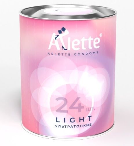 Ультратонкие презервативы Arlette Light - 24 шт. - Arlette - купить с доставкой в Норильске