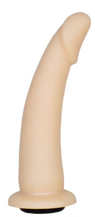 Телесная гладкая насадка-фаллоимитатор Harness - 17 см. - LOVETOY (А-Полимер) - купить с доставкой в Норильске