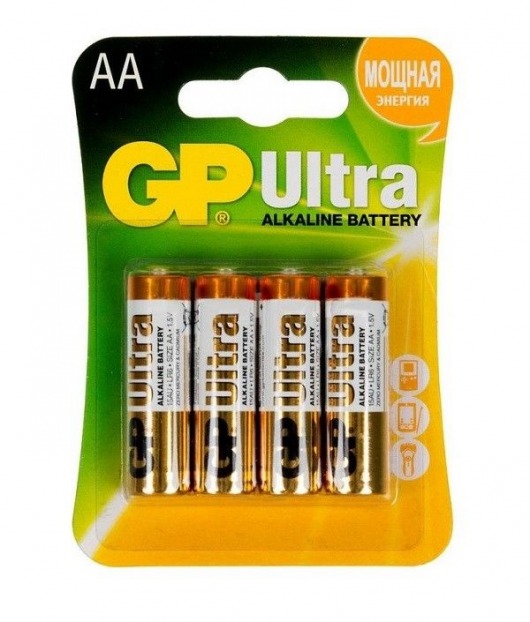 Батарейки алкалиновые GP Ultra Alkaline AA/LR6 - 4 шт. - Элементы питания - купить с доставкой в Норильске