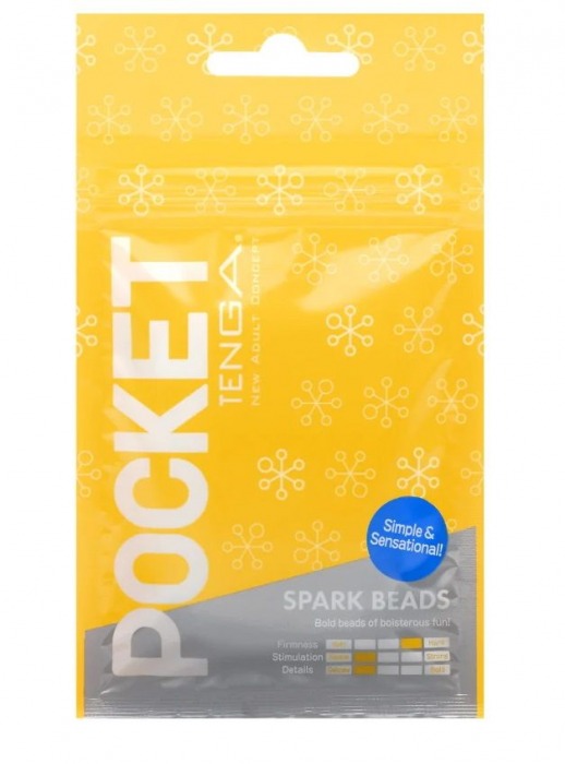Карманный мастурбатор Spark Beads - Tenga - в Норильске купить с доставкой