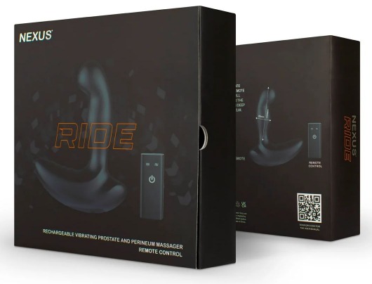 Черный вибромассажер простаты и промежности Nexus Ride - 14 см. - Nexus Range - в Норильске купить с доставкой