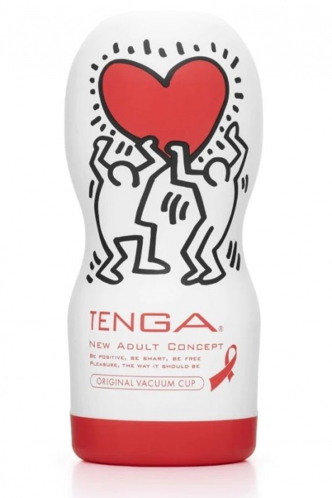 Мастурбатор Keith Haring Cup Deep Throat - Tenga - в Норильске купить с доставкой