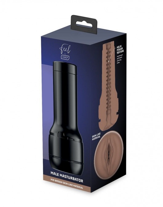 Коричневый мастурбатор-вагина Feel Stroker - Kiiroo - в Норильске купить с доставкой