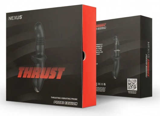 Черный вибромассажер простаты Nexus Thrust с возвратно-поступательными движениями - Nexus Range - в Норильске купить с доставкой