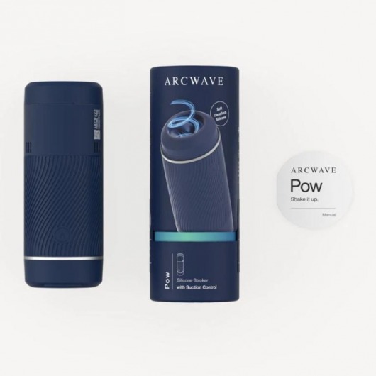 Синий мастурбатор с контролем всасывания Arcwave Pow Stroker - Arcwave - в Норильске купить с доставкой