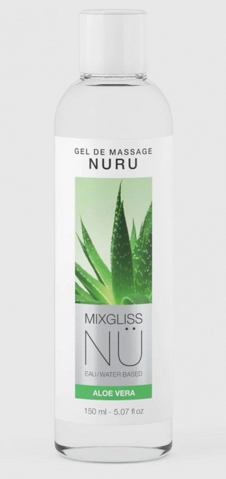 Массажный гель на водной основе Mixgliss NU Aloe Vera - 150 мл. - Strap-on-me - купить с доставкой в Норильске