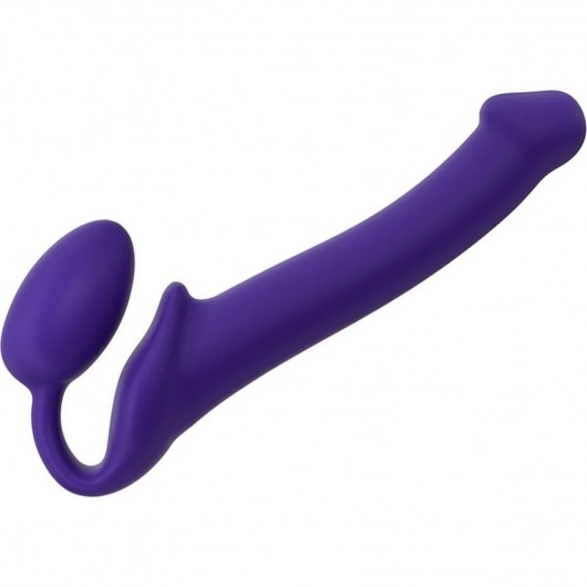 Фиолетовый безремневой страпон Silicone Bendable Strap-On - size M - Strap-on-me - купить с доставкой в Норильске