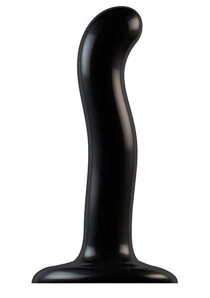 Черный фаллоимитатор-насадка Strap-On-Me P G spot Dildo size S - 16,4 см. - Strap-on-me - купить с доставкой в Норильске