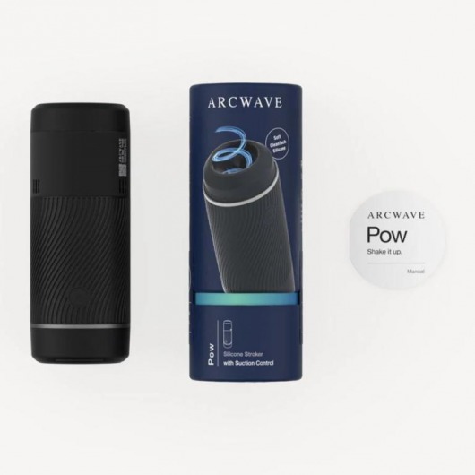 Черный мастурбатор с контролем всасывания Arcwave Pow Stroker - Arcwave - в Норильске купить с доставкой