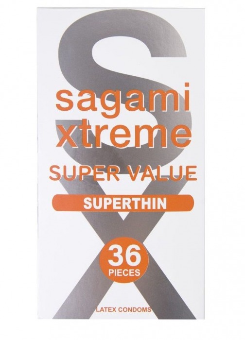 Ультратонкие презервативы Sagami Xtreme Superthin - 36 шт. - Sagami - купить с доставкой в Норильске