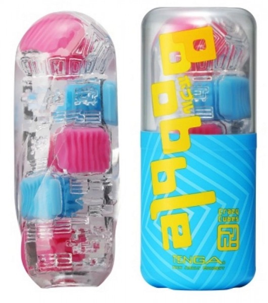 Мастурбатор Tenga Bobble Crazy Cubes - Tenga - в Норильске купить с доставкой