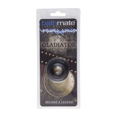Чёрное эрекционное кольцо Gladiator - Bathmate - в Норильске купить с доставкой