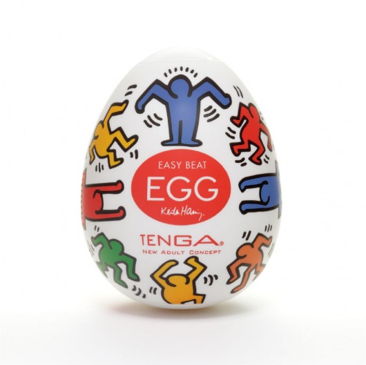 Мастурбатор-яйцо Keith Haring EGG DANCE - Tenga - в Норильске купить с доставкой