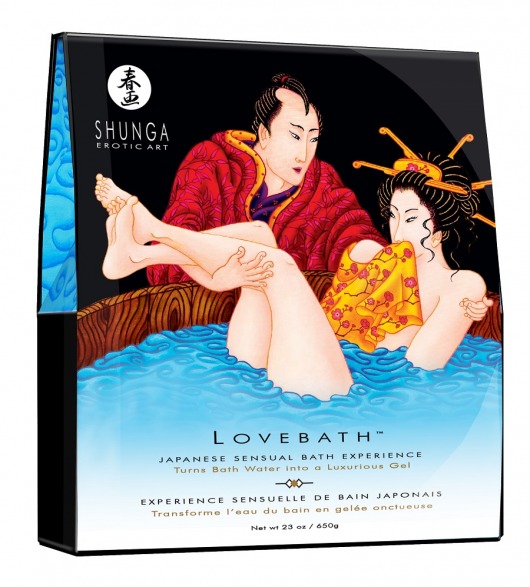 Соль для ванны Lovebath Ocean temptation, превращающая воду в гель - 650 гр. - Shunga - купить с доставкой в Норильске