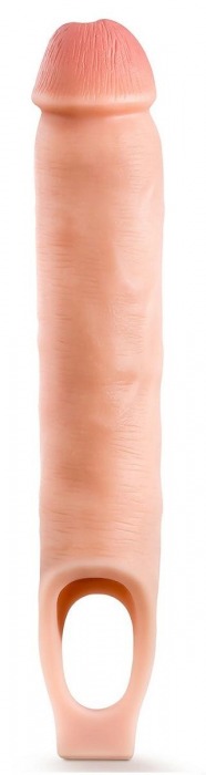 Телесная насадка-удлинитель 11.5 Inch Silicone Cock Sheath Penis Extender - 29,2 см. - Blush Novelties - в Норильске купить с доставкой