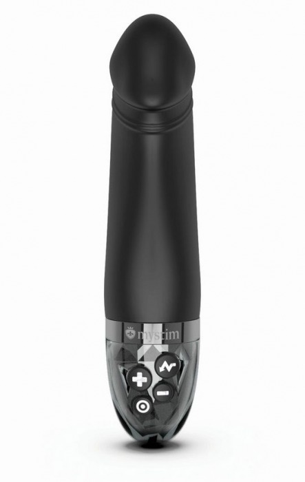 Черный вибратор с электростимуляцией Real Deal Neal - 16,5 см. - MyStim - купить с доставкой в Норильске