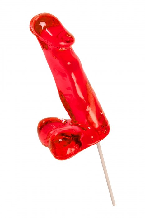 Красный леденец в форме члена со вкусом виски - 173 гр. - Sosuчki - купить с доставкой в Норильске
