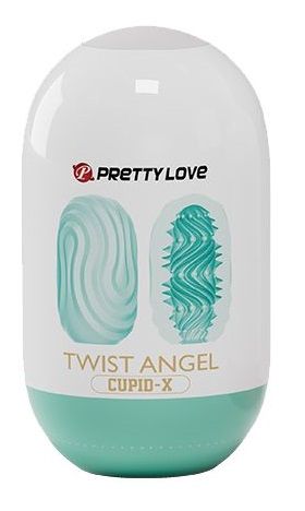Бирюзовый мастурбатор-яйцо Twist Angel - Baile - в Норильске купить с доставкой