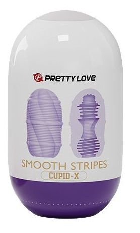 Сиреневый мастурбатор-яйцо Smooth Stripes - Baile - в Норильске купить с доставкой