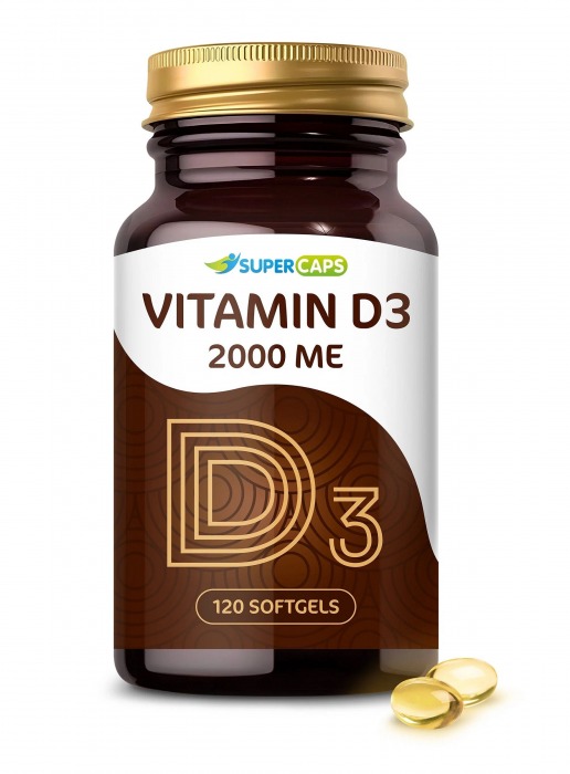 Пищевая добавка SuperCaps VITAMIN D3 2000 ME - 120 капсул - SuperCaps - купить с доставкой в Норильске