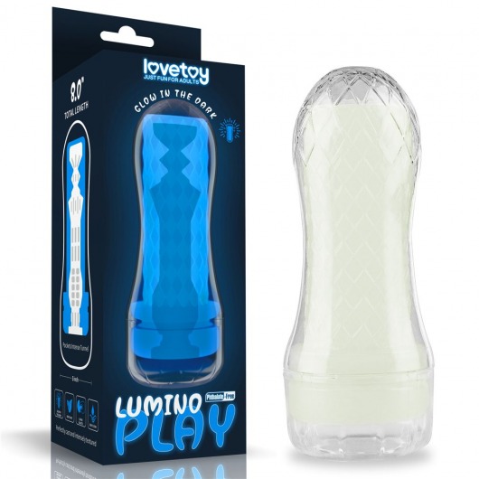 Светящийся в темноте мастурбатор Lumino Play Masturbator Pocketed - Lovetoy - в Норильске купить с доставкой