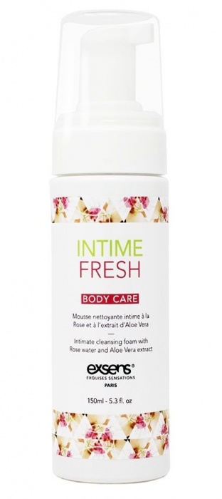 Органическая интимная очищающая пенка Intime Fresh - 150 мл. - Exsens - купить с доставкой в Норильске
