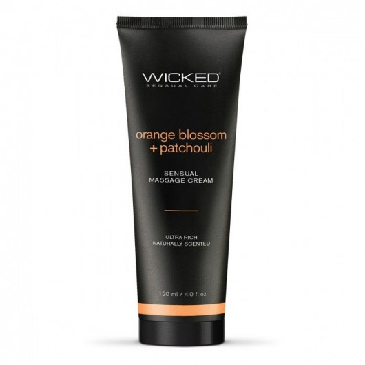 Массажный легкий крем WICKED Orange Blossom plus Patchouli - 120 мл. - Wicked - купить с доставкой в Норильске