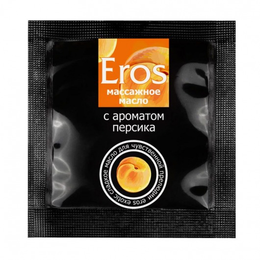 Саше массажного масла Eros exotic с ароматом персика - 4 гр. - Биоритм - купить с доставкой в Норильске