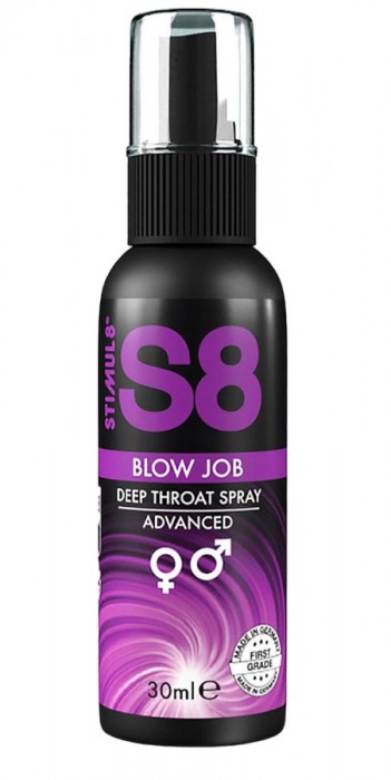 Лубрикант для орального секса S8 Deep Throat Spray - 30 мл. - Stimul8 - купить с доставкой в Норильске