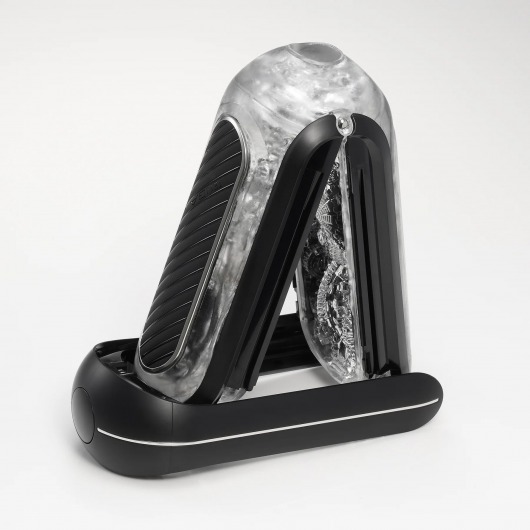 Черный мастурбатор Tenga Flip Zero Gravity с вибрацией - Tenga - в Норильске купить с доставкой