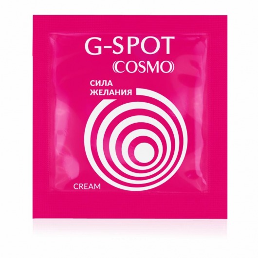 Стимулирующий интимный крем для женщин Cosmo G-spot - 2 гр. - Биоритм - купить с доставкой в Норильске