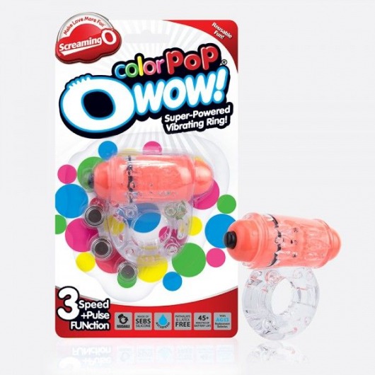 Неоновое оранжевое кольцо на пенис O wow! - Screaming O - в Норильске купить с доставкой