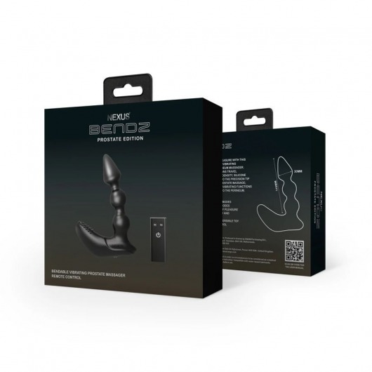 Черный вибростимулятор Nexus Bendz Prostate Edition - 14,1 см. - Nexus Range - в Норильске купить с доставкой
