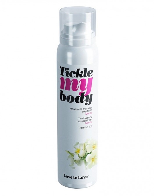 Массажная хрустящая пенка Tickle My Body Monoi с ароматом моной - 150 мл. - Love to Love - купить с доставкой в Норильске
