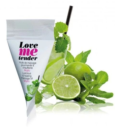 Съедобное согревающее массажное масло Love Me Tender Mojito с ароматом мохито - 10 мл. - Love to Love - купить с доставкой в Норильске