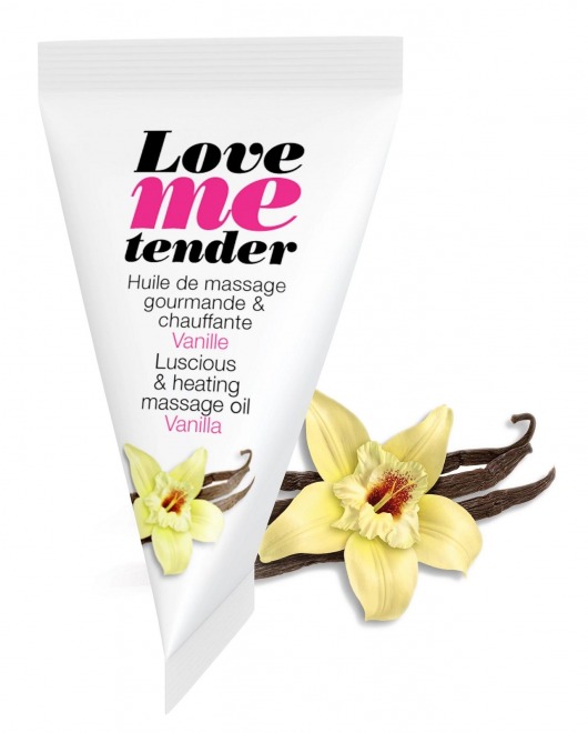Съедобное согревающее массажное масло Love Me Tender Vanilla с ароматом ванили - 10 мл. - Love to Love - купить с доставкой в Норильске