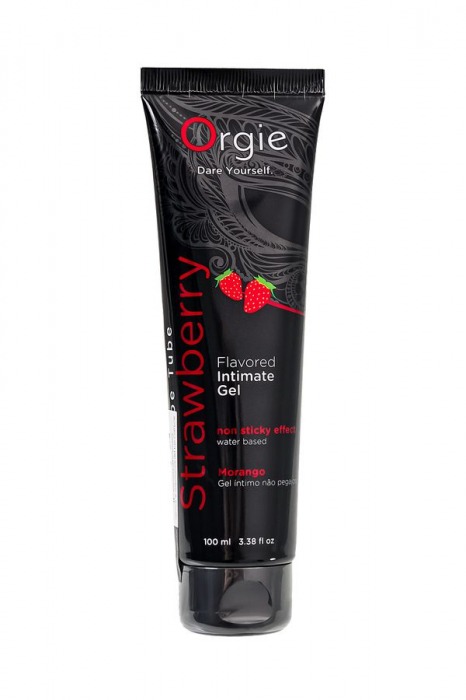 Интимный гель на водной основе Lube Tube Strawberry с клубничным вкусом - 100 мл. - ORGIE - купить с доставкой в Норильске