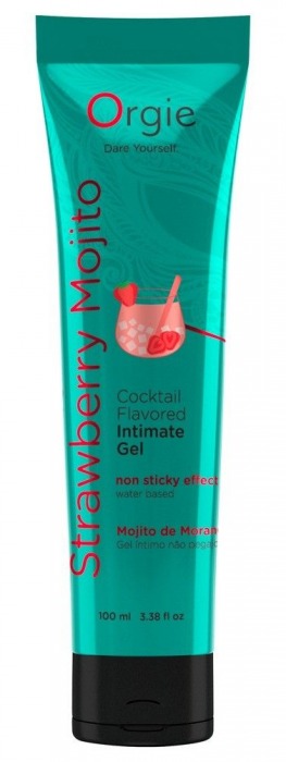 Съедобный интимный гель Orgie Lube Tube Cocktail Strawberry Mojito - 100 мл. - ORGIE - купить с доставкой в Норильске