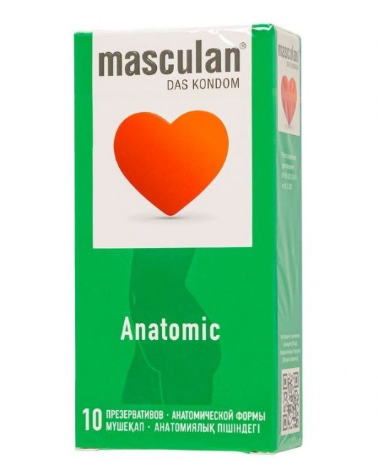 Презервативы анатомической формы Masculan Anatomic - 10 шт. - Masculan - купить с доставкой в Норильске