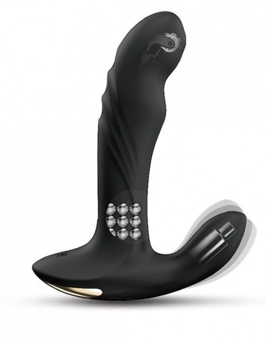 Черный вибромассажер простаты Multi P-Joy с 3 моторами - Dorcel - в Норильске купить с доставкой