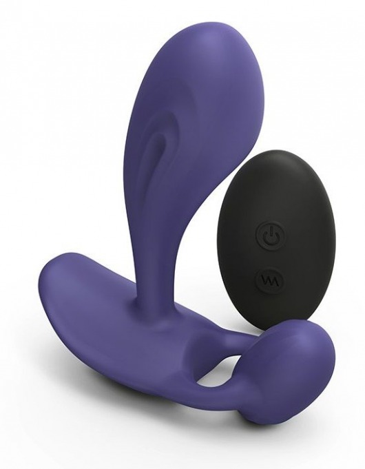 Темно-синий вибромассажер Witty P G Vibrator with Remote Control - Love to Love - в Норильске купить с доставкой