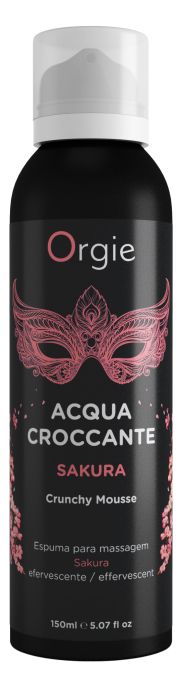 Хрустящая пенка для массажа Orgie Acqua Croccante Sakura с ароматом сакуры - 150 мл. - ORGIE - купить с доставкой в Норильске
