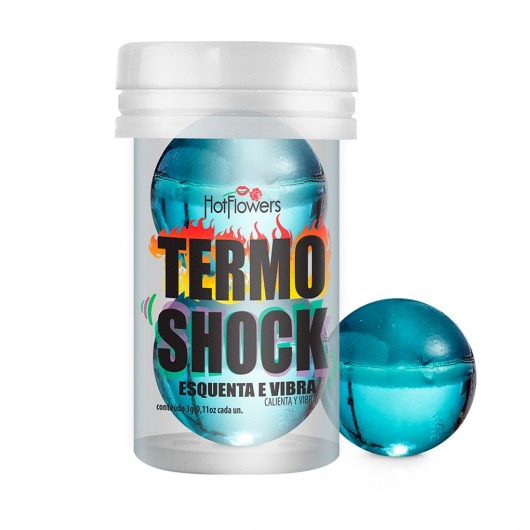 Интимный гель Termo Shock Hot Ball с разогревающе-покалывающим эффектом (2 шарика по 3 гр.) - HotFlowers - купить с доставкой в Норильске