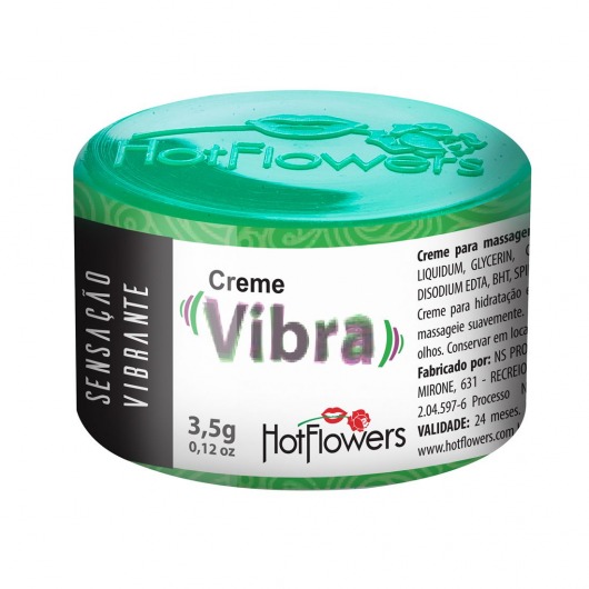 Возбуждающий крем Vibra с эффектом вибрации - 3,5 гр. - HotFlowers - купить с доставкой в Норильске
