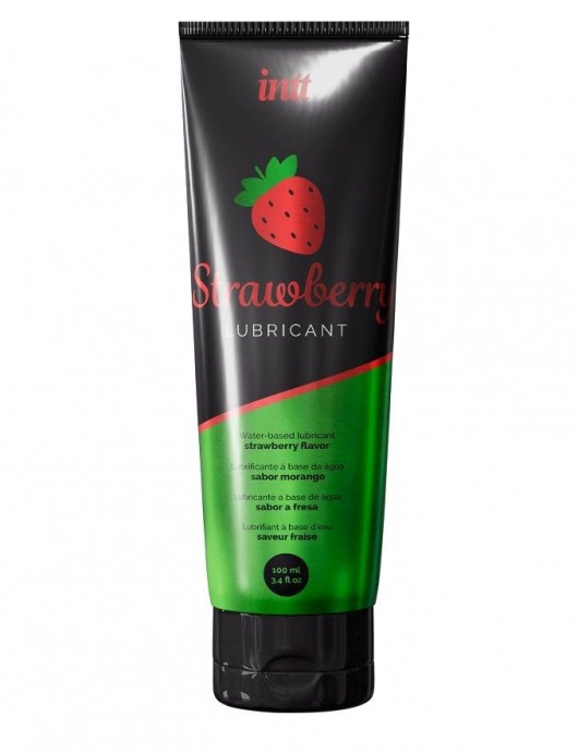 Смазка на водной основе с ароматом клубники Strawberry Lubricant - 100 мл. - INTT - купить с доставкой в Норильске